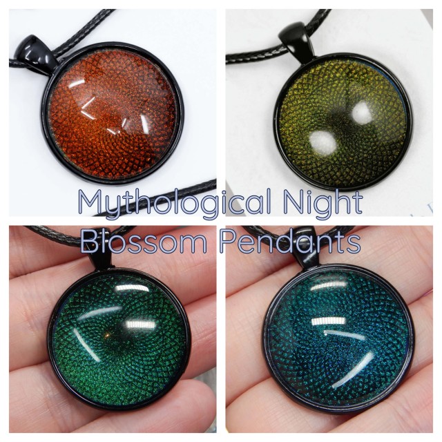 Mythological Night Blossom Pendants